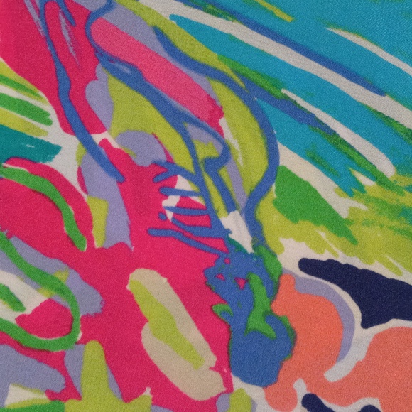 🦄VERY HTF Lilly Pulitzer🦄 - Atlin Silk Caftan - Picture 5 of 15